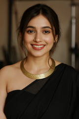 Swan Motifs Antique Finish Hasli Style Brass Choker Necklace