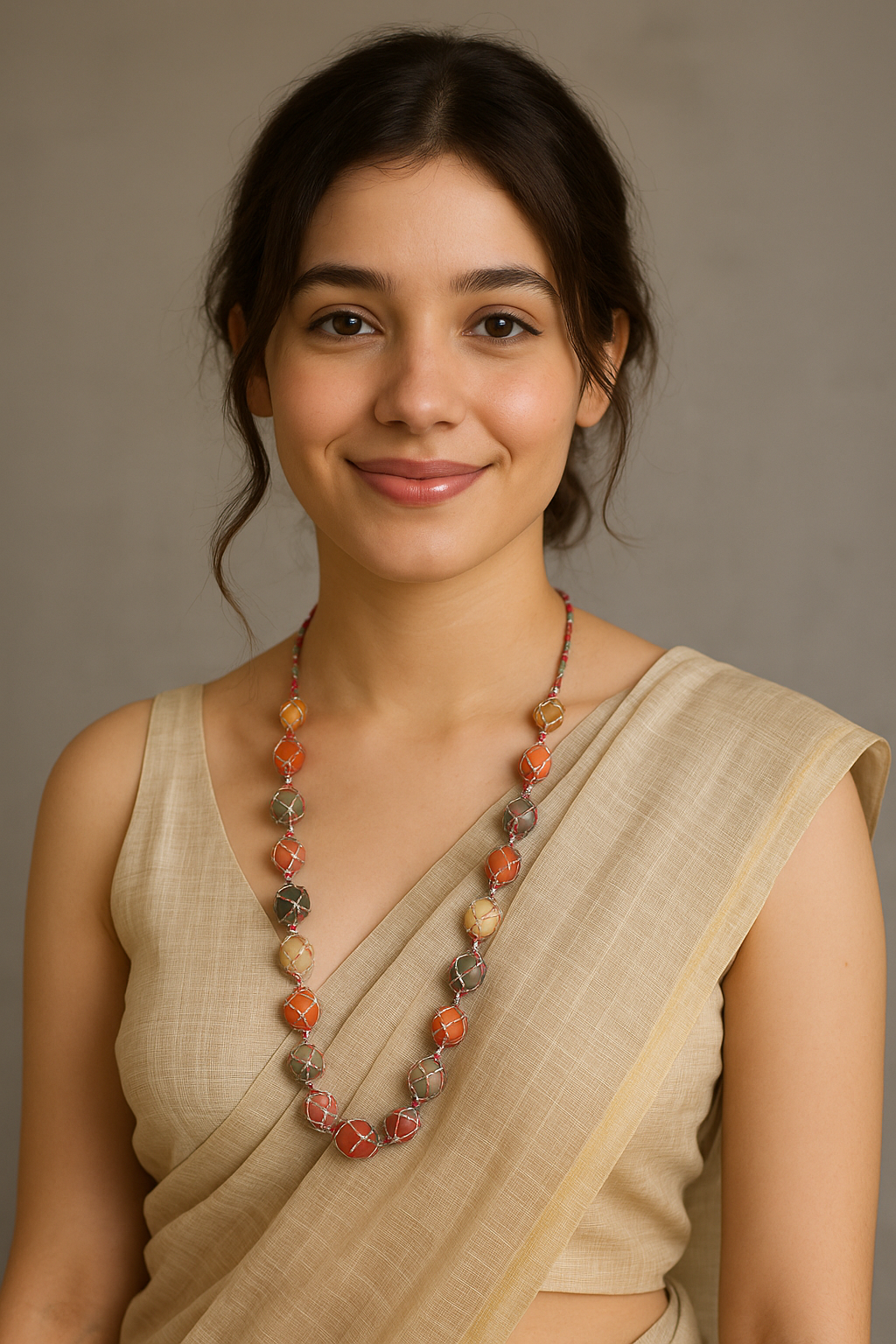 Multi-Color Gemstones Necklace