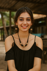 Ghungroo Embellished Handcrafted Jute Choker Necklace Set