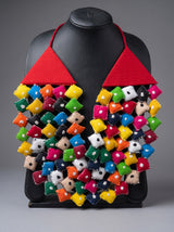 Multi-Color Kantha Embroidered Handmade Fabric Necklace