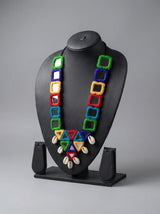 Tribal Mirror Statement Handmade Necklace
