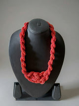 Desert Drift — Red Multi-Strand Beaded Necklace