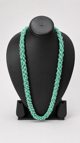 Turquoise and Teal Beaded Multi-Layer Handmade Necklace