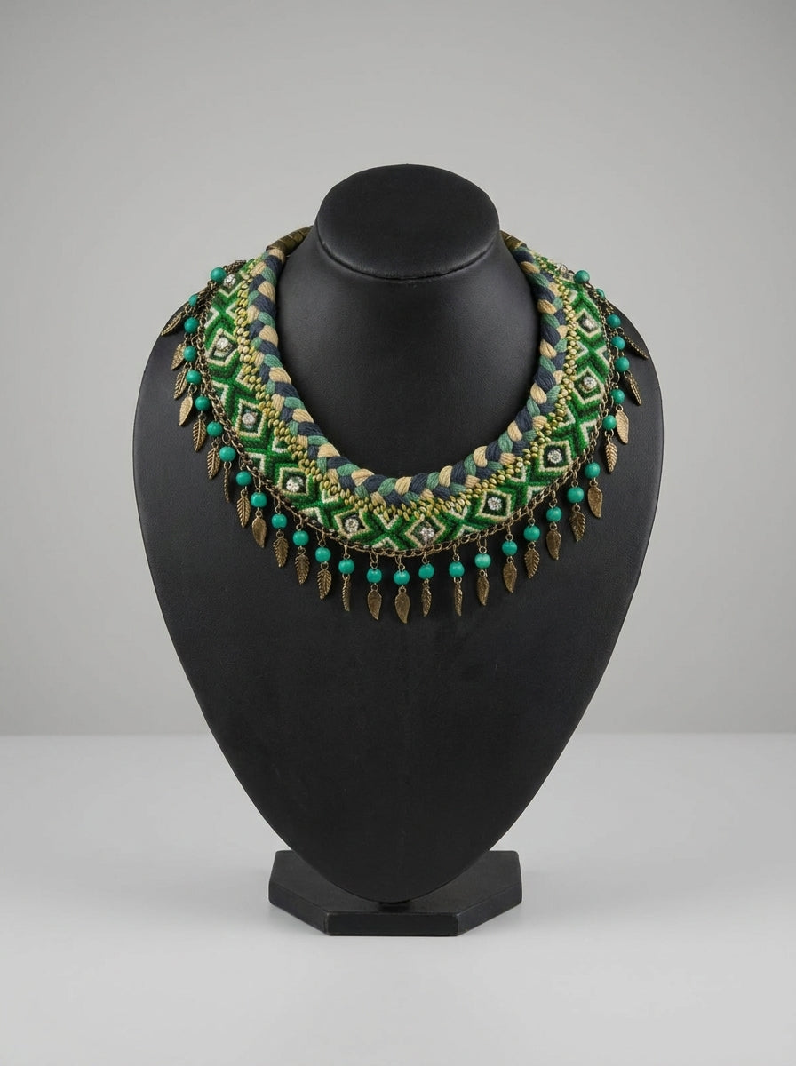 Tribal Braided Handmade Choker Necklace