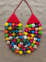 Multi-Color Kantha Embroidered Handmade Fabric Necklace