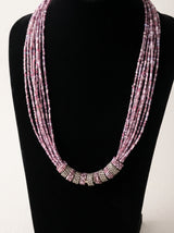 Shades of Purple Multi-Layer Beaded Boho Necklace