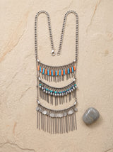 Layered Boho Chains and Beads Necklace