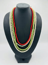Festive Beads 4 Layer Necklace