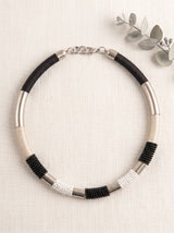 Metal and Beads Boho Choker Necklace