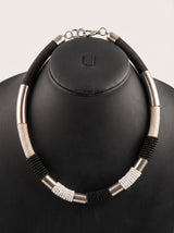 Metal and Beads Boho Choker Necklace