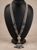 Two Tone Glass Beads Elegant Multi-Layer Necklace