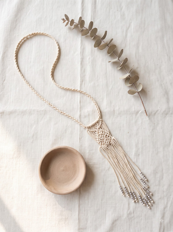 Macrame Rope Handmade Long Necklace