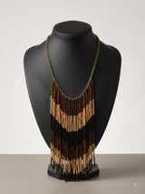 Shades of Brown Beads Handmade Boho Necklace
