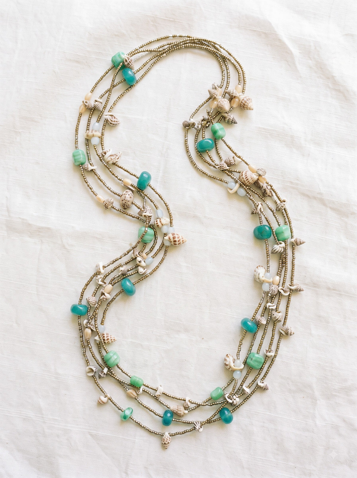 Shells and Beads Multi-Layer Beach Necklace