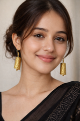 Heritage Gold Textured Earrings