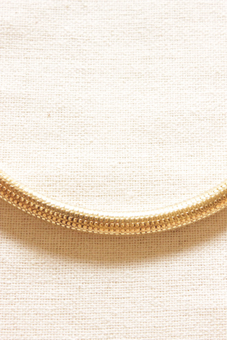Matt Gold Finish Hasli Style Brass Choker Necklace