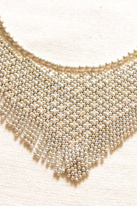 Silver Finish Brass Hasli Style Banjara Necklace