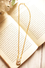 Load image into Gallery viewer, Baroque Pearl Gemstone Gold Plated Brass Chain Necklace
