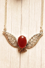 Load image into Gallery viewer, Carnelian Gemstone Silver Plated Brass Chain Necklace
