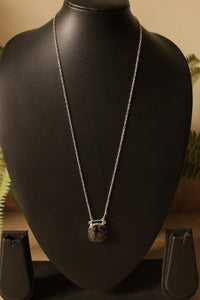 Pietersite Gemstone Silver Plated Brass Necklace