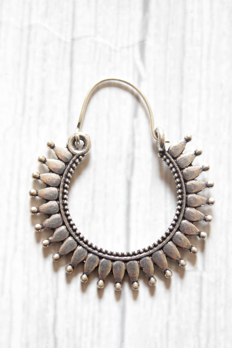 Petite Silver Finish Brass Earrings