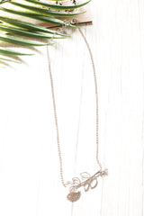 Silver Toned Sparrow Motif Necklace
