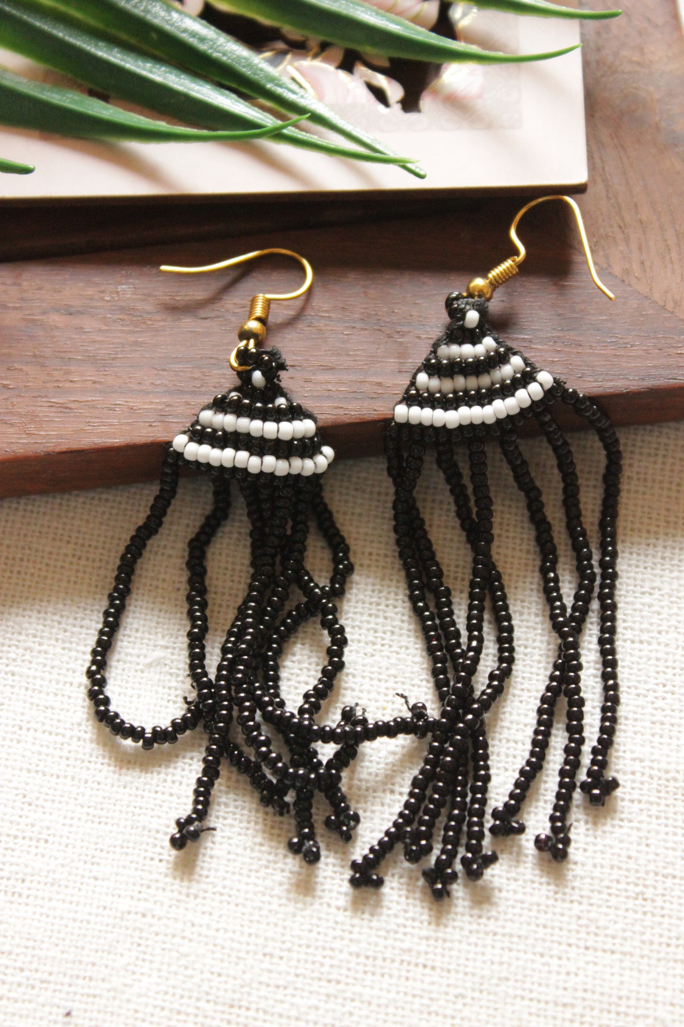 Multi-Color Bird Motif Seed Beads Handmade Beaded Necklace