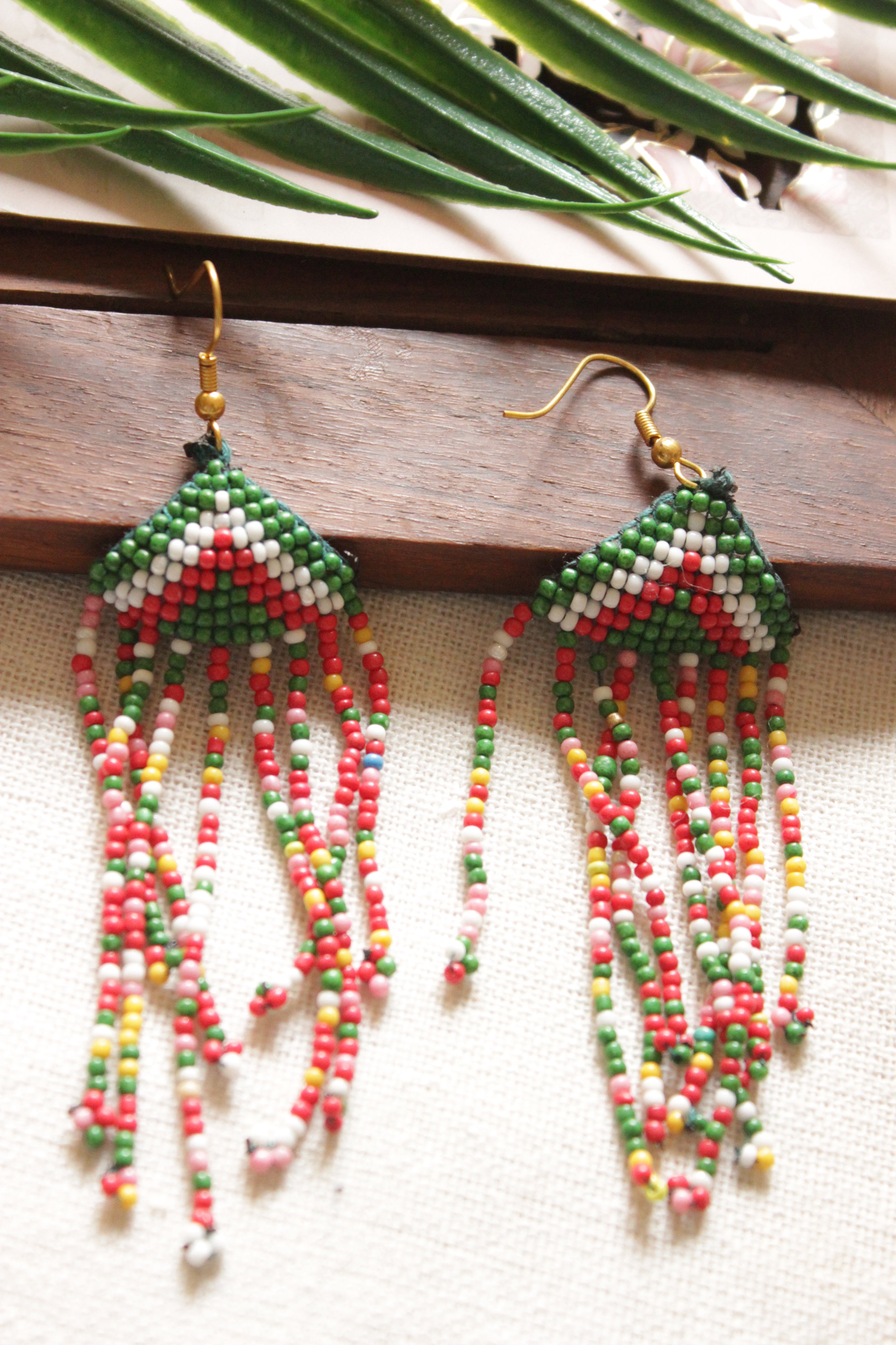 Multi-Color Seed Beads Handmade Beaded Necklace