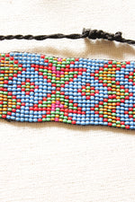 Load image into Gallery viewer, Blue Seed Beads Handmade Beaded Bracelet with Adjustable Length
