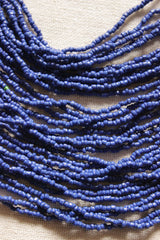 Multi-Layer Blue Beads Handmade Beaded Necklace