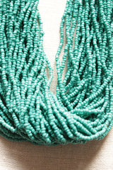 Turquoise Multi-Layered Button Closure Handmade Necklace