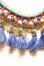 Load image into Gallery viewer, Braided Fabric Threads Handmade Boho Necklace

