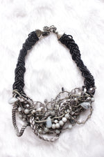 Load image into Gallery viewer, Hand Beaded Beads and Threads Choker Necklace
