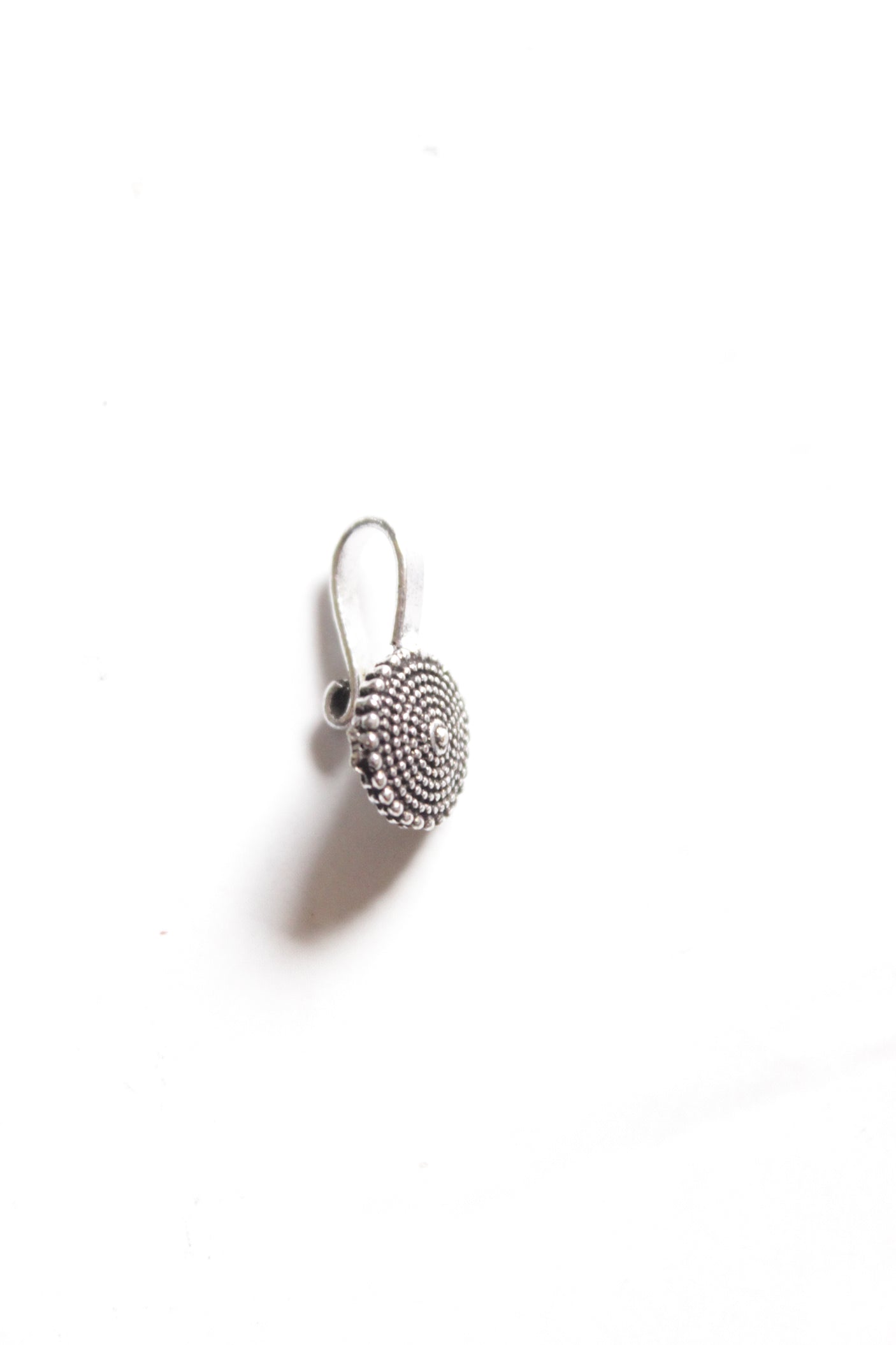 Set of 4: Oxidised Finish Necklace, Earrings, Ring and Nosepin