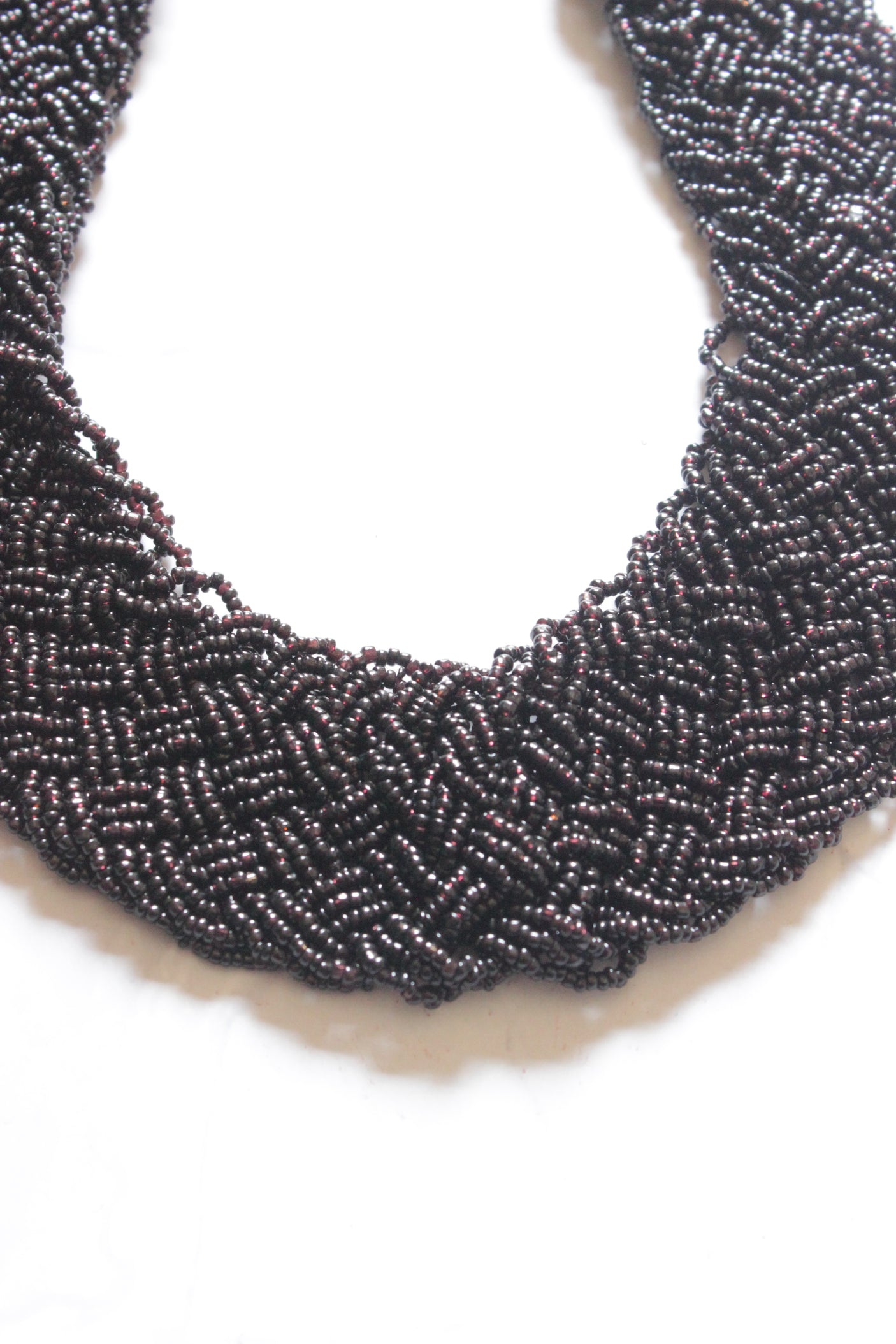 Black Beaded Handmade Necklace