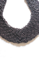 Black Beaded Handmade Necklace