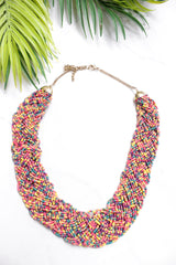 Multi-Color Handmade Beaded Necklace