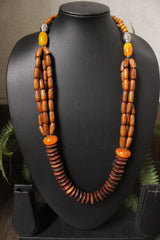Wooden Beads Handmade Necklace Set
