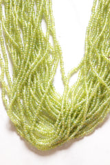 Light Green Multi-Layer Hand Braided Necklace with Button Closure