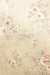 Green Mist Fabric Printed with Big Flowers and Leaves Premium Cotton Fabric