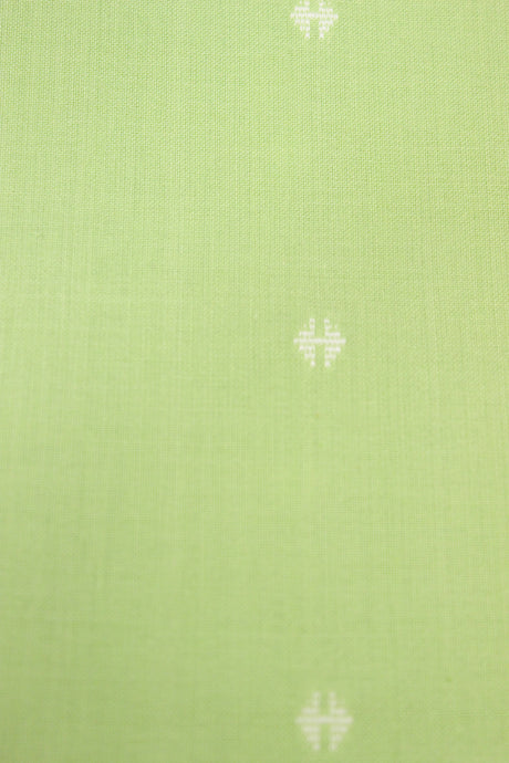 Green booties Printed Premium Cotton Unstitched Fabric