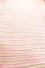 Peach Cotton Fabric with Green and Pink Vertical Lines Printed Premium Unstitched Fabric