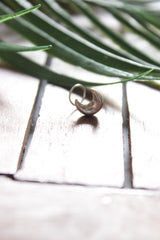 Crescent Moon Shape Silver Clip On Nosepin
