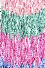 Multi-Color Beads Elaborate Boho Choker Collar Necklace