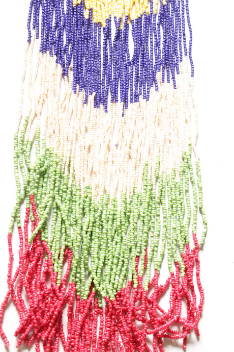 Multi-Color Beads Hand Braided Long Multi-Layer Choker Necklace