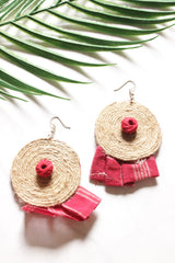 Jute and Fabric Handmade Necklace Set