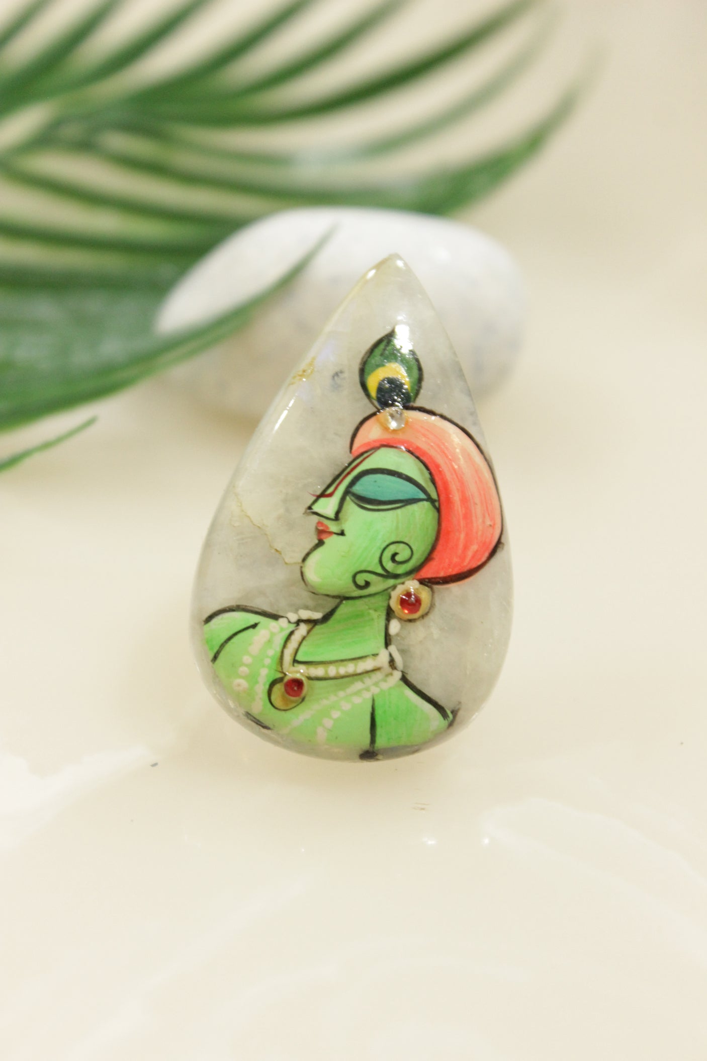 Hand Painted Marble Statement Adjustable Cocktail Ring