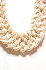 Twisted Ivory Beads Handmade Necklace