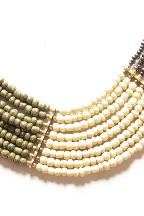Multi-Layer Handmade Beaded Necklace