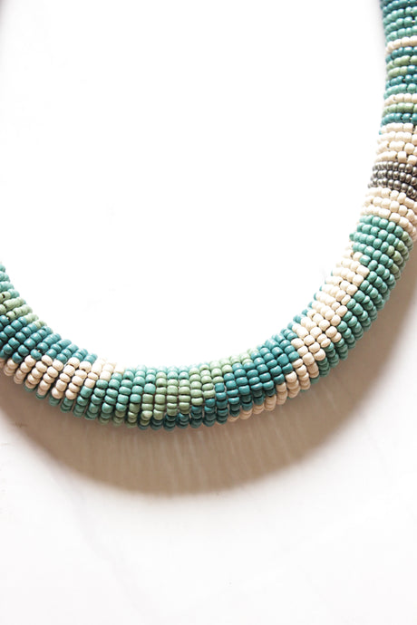 Multi-Color Earthy Beads Handmade Necklace